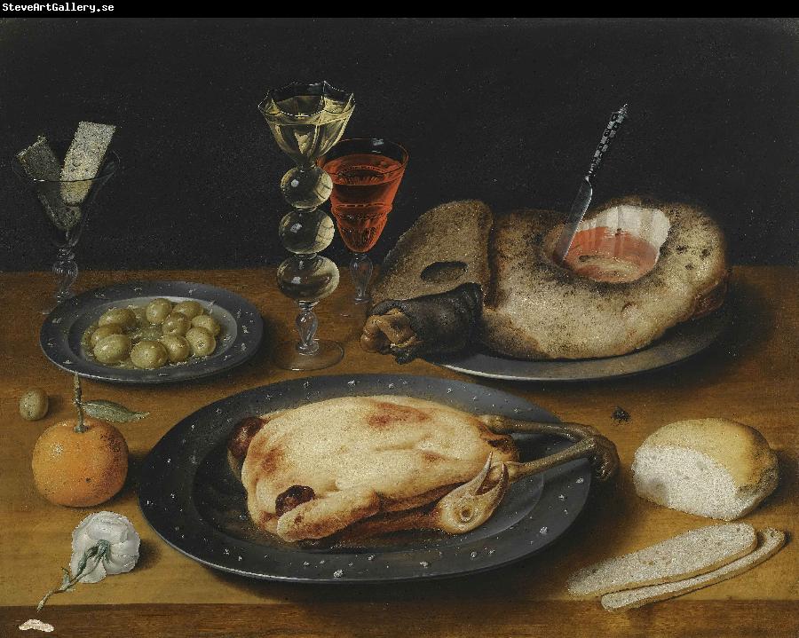 HEINTZ, Joseph the Elder Still Life of a Roast Chicken